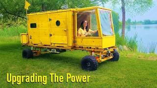Building An Off-road Electric Camper - Build & Rainy Night Adventure