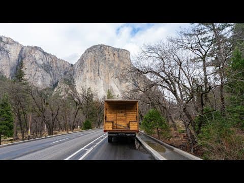 One Night Camping In Yosemite (in My 4x4 Truck Cabin)