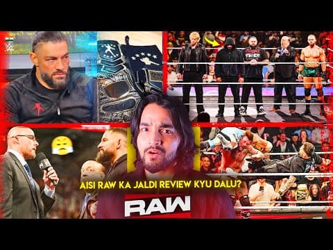 'golden Roman Reigns Return🥹' Royal Rumble 2026 Declaration - Wwe Raw Highlights