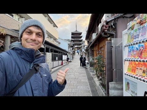 Kyoto Old Higashiyama Steps & Pagoda As Japan Warms Up In The Morning
