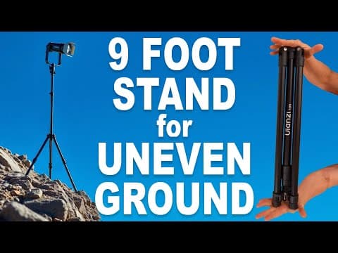 Super Tall 9ft Lightweight Light Stand For Uneven Ground Ulanzi T097 T270 2,7m Great For Travel