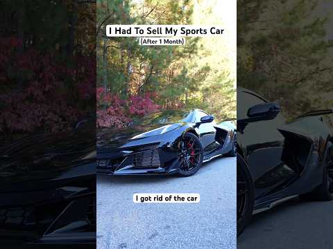 I had to sell my dream car…