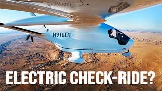 1st Ever Cpl Check Ride In An Electric Airplane?