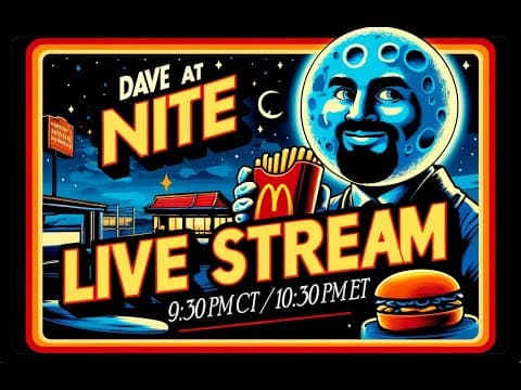 Dave At Nite - Retro Party Livestream 🔴 Nov 8th 2025
