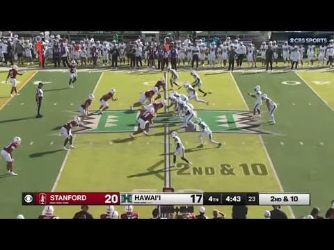 Stanford Vs Hawaii Full Ending | 2025 College Football