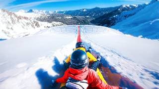 World Record Sled Jump