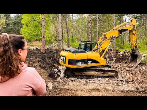 First Year Building A House...earthwork, Concrete Basement And Main Foundation