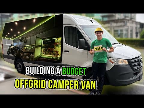 Budget Diy Campervan Tour | Off-grid Sprinter Van Build