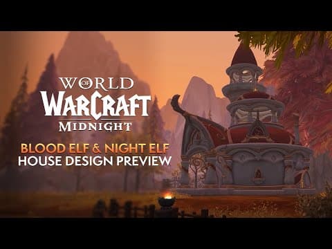 First Look At Blood Elf & Night Elf Player Housing Designs Coming In Midnight