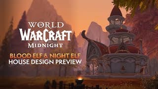 First Look At Blood Elf & Night Elf Player Housing Designs Coming In Midnight