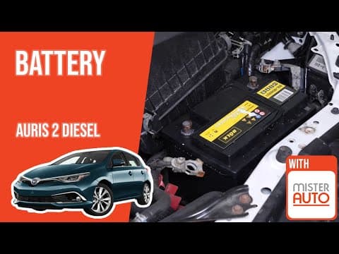 How To Replace The Car Battery Auris Mk2 1.4 D-4d 🔋