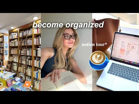How I Organize My Life & Be Productive As A College Student | Notion Tour + Free Template 🫶🏼