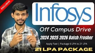 Infosys Hiring 2026 | Specialist Programmer 21 Lpa & Dse 6.25 Lpa | 2024 2025 2026 Batch Apply Now