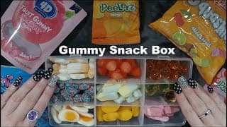 Asmr Gummy Candy Snack Box | Creating, Eating & Rating