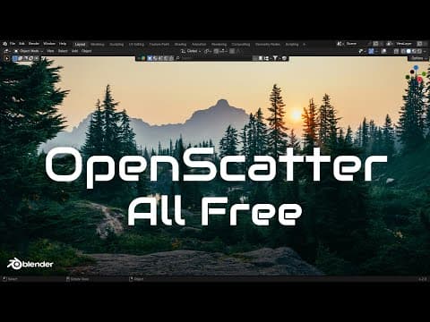 Best Scatter For Blender Is Here! - Free Download