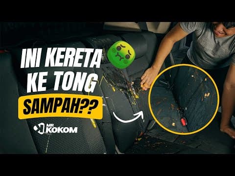 Kereta Ke Sampah Ni?? Challenge Bersihkan Kereta!