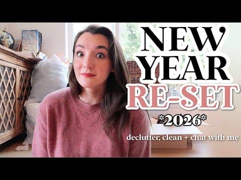 ✨new Year House Reset! Declutter + Clean W/me! Messy To Minimal Mom