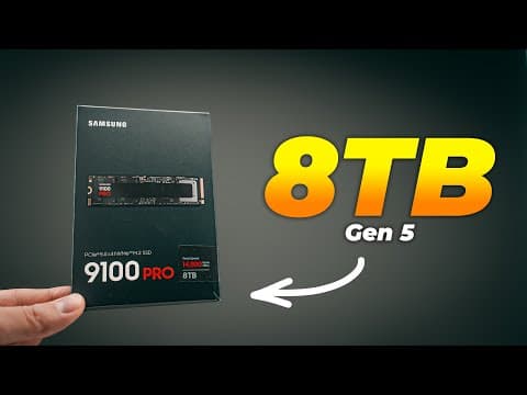 Is The Samsung 9100 Pro 8tb Most Ridiculous Ssd Ever Made? First Gen 5 8tb!
