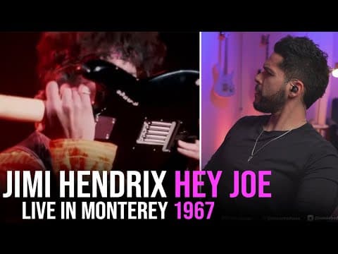 Jimi Hendrix With A Teeth Solo? Hey Joe Live In Monterey (reaction!)