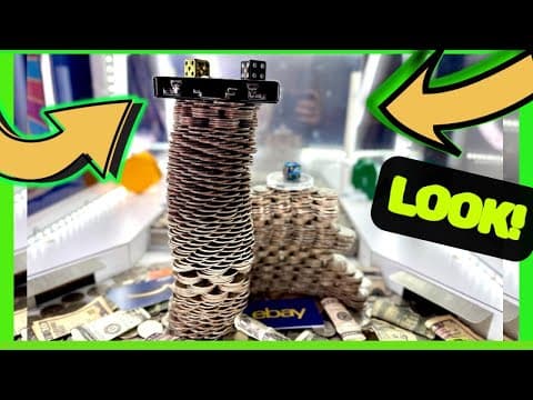 1st Coin Pusher Ever, High Stakes Coin Pusher With Interactive Slot Machine (you Can Win From Too)!