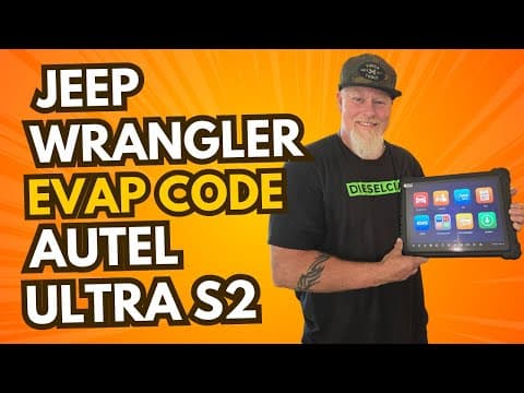 Jeep Wrangler Evap Testing Autel Ultra S2