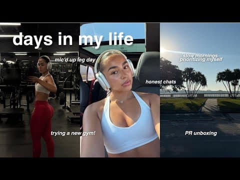 Wellness Diaries 🌱| Days In My Life, Mic'd Up Leg Day, Mornings Prioritizing Me, Hgw & Honest Chats!