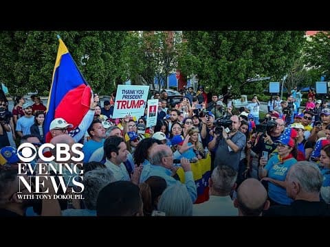 Many Venezuelans outside their home country celebrating Maduro's capture