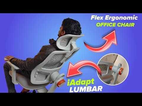 The Sleep Company Flex Ergonomic Office Chair - Perfect For Long Hours Siting