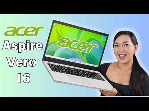 Acer Aspire Vero 16 : Laptop Made With 60% Recyclable Chassis | Intel® Core™ Ultra 5 Processor