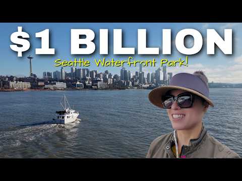 Boating To Seattle's New $1 Billion Waterfront Park & Overlook Walk For The Weekend! [mv Freedom]