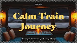 Steam Train Ambience For Reading | Gentle Train Sounds