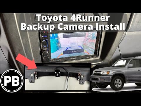 1996 - 2002 Toyota 4runner Backup Camera Install