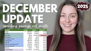 December 2025 Finance Update | I Pulled From My Emergency Fund | How I Spent My Money + My Net Worth