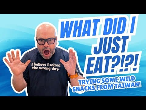 Taiwan Sent Me Their Craziest Snacks… I Wasn’t Ready 😳🇹🇼