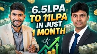How Joe Went From 6.5 Lpa To 11 Lpa In Just 1 Month || Dr. Karuna || Tamil