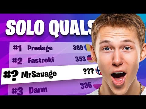 Solo Series Qualifiers With 200iq Plays!
