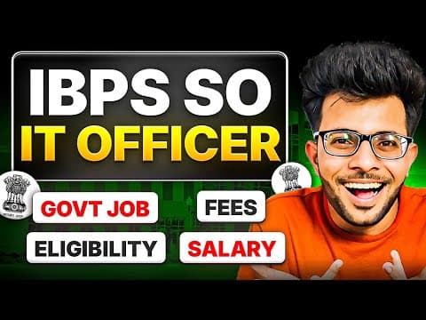 Ibps So  It Officer 2025 Free Hiring 😱✅  [ Eligibility | Exam Pattern | Salary | Apply Now ]