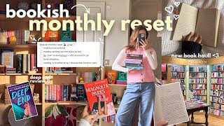 Bookish Monthly Reset 📖📝🍒🌤️ Tbr Review, Journal Updates, Haul, Reading & More!