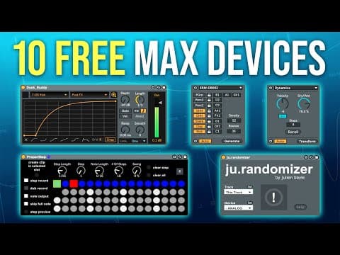 Top 10 Free Max For Live Devices (game Changer Tools!)