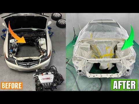 The Most Satisfying Engine Bay Paint & Full Reassembly!! // 2006 Acura Tsx 6mt (ep4)