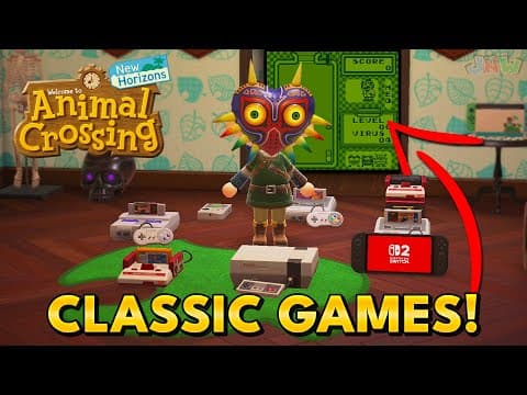 How To Play All Classic Nintendo Games In Animal Crossing New Horizons 3.0