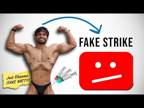 Coward Fake Natty Bodybuilder Jeet Sharma Gives Fake Copyright Strike On My Channel...