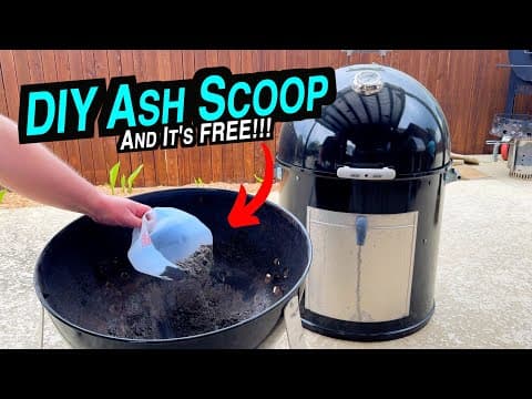 Weber Smokey Mountain Life Hack | Make An Ash Shovel From A Milk Jug!