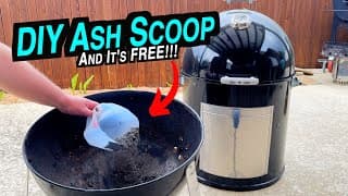 Weber Smokey Mountain Life Hack | Make An Ash Shovel From A Milk Jug!