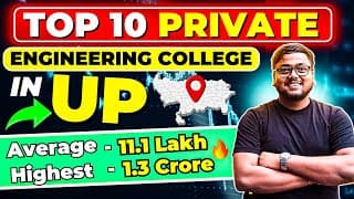 Top 10 Private Engineering Colleges In Up 🔥 | Cutoff,fees Etc | Best Engineering Colleges In Up