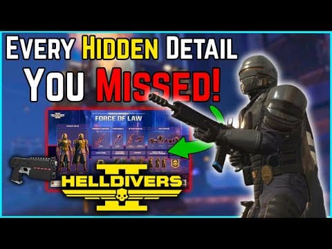 Every Detail In Force Of Law Trailer + Easter Eggs Helldivers 2 New Warbond