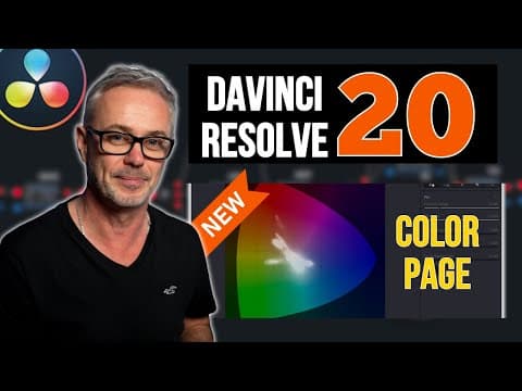 New Davinci Resolve 20 -  My Favourite Color Features !