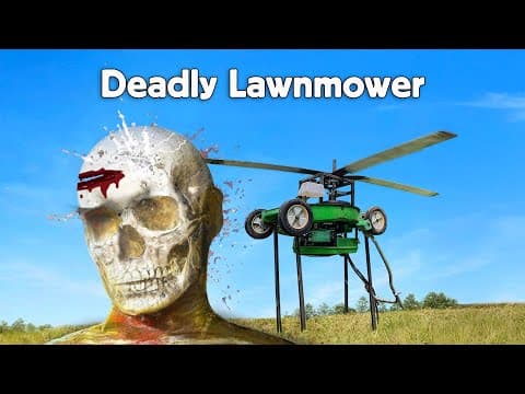Lawnmower Ceiling Fan Vs Ballistic Dummy Head