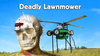 Lawnmower Ceiling Fan Vs Ballistic Dummy Head