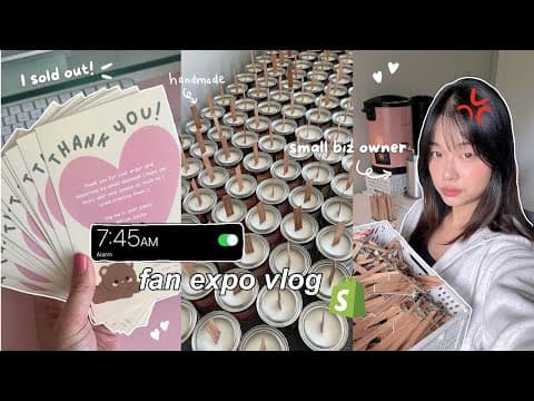 Vending With 800+ Booths 👥: Fan Expo Canada Table Setup, Selling Out At Artist Alley In Toronto